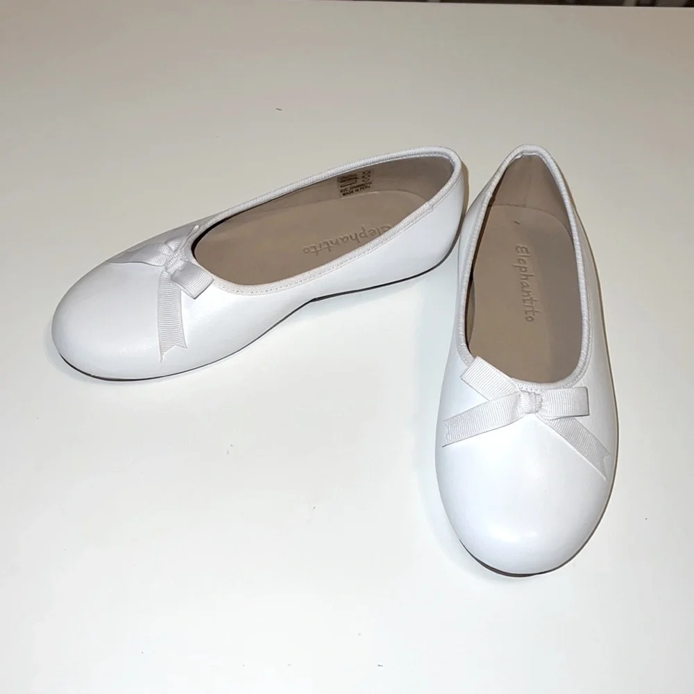 NWT Elephantito size 10 Toddler white leather shoes - Picture 2 of 7